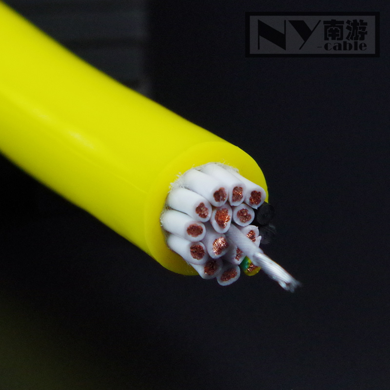 聚醚型聚氨酯防海水电缆带铁钢丝绳中心抗拉电缆