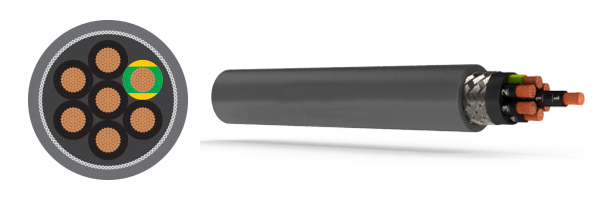 聚氨酯拖链电缆双护套 聚氨酯拖链电缆双护套