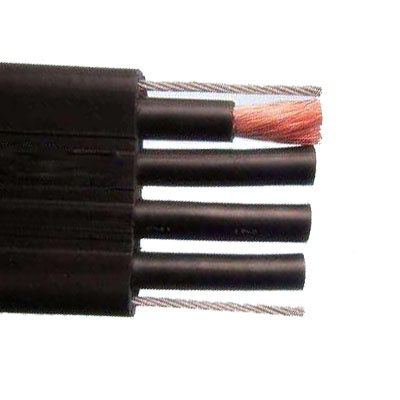 双钢丝抗拉，耐磨耐弯曲优质TPE护套扁电缆。